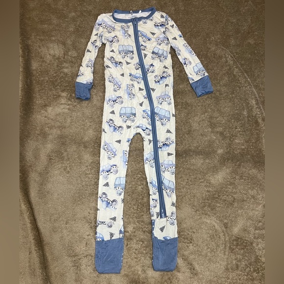 Posh Peanut Franklin One-Piece Convertible Footie 2T EUC Cars and Trucks print - Picture 4 of 14